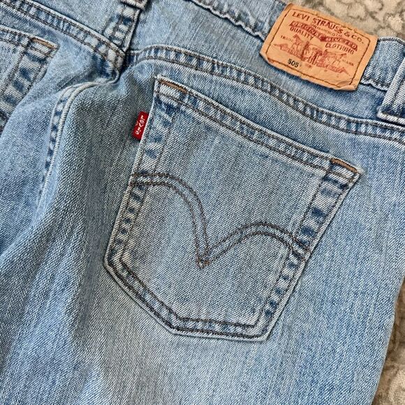 Vintage Levi’s 505 Low Straight Jeans | Women’s Size 14 - Picture 2 of 6